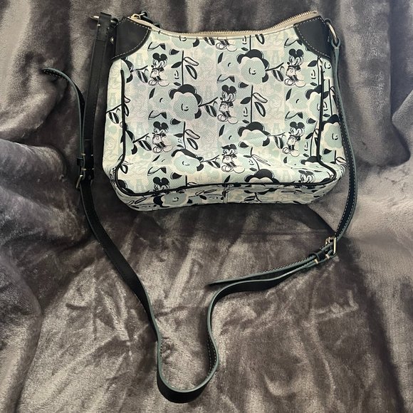 Disney Dooney & Bourke Floral Mickey Mouse Crossbody - Picture 4 of 7